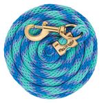 Weaver Leather Poly Lead Rope, Mint/Lavender/French Blue, 5/8" x 10'