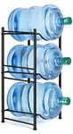 Water Cooler Jug Rack, 5 Gallon Water Bottle Storage Rack Detachable Heavy Duty, 3 Tier Water Bottle Rack for Home, Office