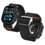 Spigen Lite Fit Ultra 2 Band Strap for Apple Watch Ultra 2 / Apple Watch Ultra (49mm) / Apple Watch Series 8/7 (45mm) / Series SE2/6/SE/5/4 (44mm) / Series 3/2/1 (42mm) - Black (Watch not included)