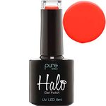 Halo Gel Polish 8ml - Hawaii. UV/LED Gel Nail Polish, Long Lasting & Easy To Apply. Soak Off Gel Polish, Nail Art Colours For Manicure & Pedicure. Gel Polish For Professional & Home Use.