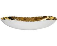 Godinger Centerpiece Tray Home Décor Serveware - White and Gold