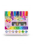 STRIDERS DIY Tie-Dye Set for Kids & Adults – 32-Piece Fabric Color Kit with 8 Dye Bottles | Create Up to 18 Fun & Colorful Projects | Perfect Art & Craft Gift Set for Creative Fun