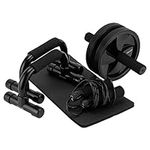 Gallant Gym Equipment for Home Workout - Sit Up Exercise Equipment Including Ab Wheel Roller Kit with Knee Pad, Skipping Rope, & Push Up Bar - Strength Training Equipment Gym Accessories for Men Women