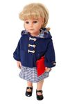 FRILLY LILY Navy Blue Duffle Coat for Dolls and Bears 14-18ins 35-45cm .To fit dolls such as Our Generation Doll,Baby Born,Design a Friend Doll DOLL OR BEAR NOT INCLUDED