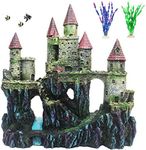 PINVNBY Aquarium Resin Castle Decor