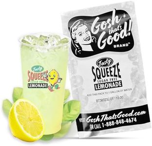Tasty Squeeze Sugar-Free Lemonade Drink Mix Packets – 12 Count – Tangy Citrus Flavor Powder for Gallon Pitchers – Low-Calorie, Easy-to-Mix, Ideal for Hydration, Summer Refreshments, and Bulk Beverage