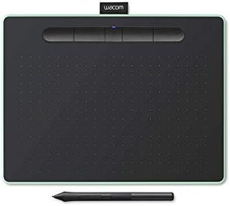 Wacom CTL-6100WL/E0-CX Intuos Wireless Graphic Tablet, with 3 Free Creative Software Downloads, 10.4"x7.8", Medium