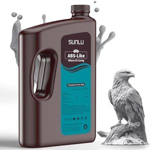 SUNLU 4000G ABS Like Resin for 3D Printer, 405nm UV Curing Photopolymer Rapid 3D Resin for 2K 4K 6K 8K LCD/DLP/SLA 3D Printers, Non-Brittle & High Precision & Low Shrinkage, 4KG, Grey