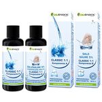 Biotraxx Classic Water Purification 1:1 Set, 1x 100ml Hydrochloric Acid 5%, 1x 100ml Sodium Solution 25%. Made in Germany