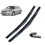 Car Wiper Hybrid Front Wiper Blades Compatible with Toyota Camry XV40 2006-2011 Windshield Windscreen Window Car Rain Brushes 24"+20"