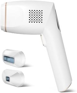 IPL Hair Removal Device with Infinite Flashes and 2 Attachments Laser Hair Removal for Bikini Lines Underarms Face Body