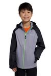 Mountain Warehouse Torrent Kids Waterproof Jacket - Rain Coat Alloy Grey Kids 11-12 Yrs (140-152 cm)