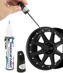 ESEWALAS Two-In-One Car Rim Paint Pen,Car Wheel Scratch Remover Anti-rust Wheel Hub Paint Scratch Repair,Car Wheel Scratch Fix Rim Touch Up Paint,Car Rim Paint Fill Pen for Car Wheel Repair (Black)