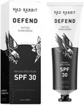 Mad Rabbit Defend Tattoo Sunscreen- SPF 30 100mL Tube- All-Natural Mineral Sunscreen Lotion - Tattoo Fade Protection and Moisturizer, Anti-Aging Formula