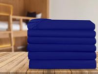 Elegant Comfort 6-Pack Fitted Bottom Sheets 1500 Thread Count Premium Hotel Quality, Deep Pocket, Wrinkle-Free, Stain and Fade Resistant, 6PACK Fitted Sheet, King, Royal Blue