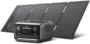EF ECOFLOW Solar Generator River 3 Plus with 45W Solar Panel, 286Wh Portable Power Station LiFePO4 Battery, 3 Up to 1200W AC Outlets, <10 MS UPS, Expandable to 858Wh, <30 dB Quiet, 1Hr Fast AC Charge