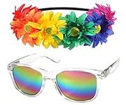 SUNNYPRO Rainbow Headband Pride Acc