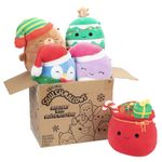 Squishmallows 5" Plush Christmas Mystery Box, 5-Pack - Assorted Set of Various Styles - Official Kellytoy New 2023 - Cute and Soft Holiday Squishy Stuffed Animal Toy - Great Gift for Kids