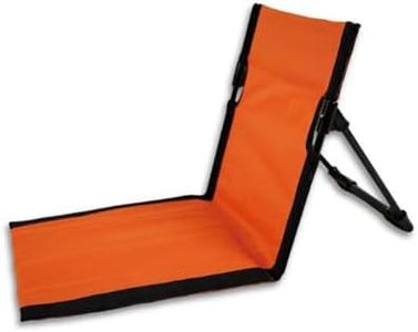 Hbluefat Beach Lounge Chairs with Back Support Backpack Folding Beach Chair Portable Lounger for Travel, Tanning and Sunbathing (Orange)