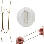 8 10 12 14 16Inch Plate Hangers for Walls Plate Dish Hangers Stainless Steel Decorative Invisible Plate Hangers Holder, Wall Hooks Home Decor (size:14in)