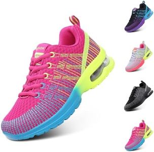 Chaussure de Course Femme Respirante Légères Chaussures de Sport Gym Fitness Athlétiques Chaussures de Running Confortables Jogging Sneakers Rose EU 38