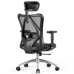 mfavour Ergonomic Office Chair Back Support, Mesh Office Desk Chair, Comfortable Home Office Chair Executive Office Chair for Home Ergonomic Desk Chair Heavy Duty with Load Capacity 150kg/330LBS