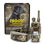 Dogtra 1900X Camouflage E-Collar - 1.2KM Range, Dogs 15.8KG+, IPX9K Waterproof, 100 Stimulation Levels, Vibration, Tone, Rechargeable - Ideal for Dog Owners and Professional Trainers