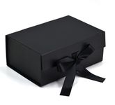 RBS® - Diwali Gift Box (23 x 16 x 10cm) Gift Boxes for Packaging (1 Pack) Decorative Diwali Gift Box for Packing Multipurpose Gift Hampers Holds Upto 5 kg Occasion Gifting Box (Black)