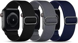 Witzon Stretchy Solo Loop Bands Compatible with Apple Watch Band 44mm 46mm 45mm 42mm 49mm 41mm 40mm 38mm for Women Men, Adjustable Elastic Sport Strap for iWatch Ultra SE Series 10 9 8 7 6 5 4 3 2 1