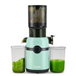 Fretta Cold Press Juicer Machines with 4.25" Large Feed Chute,Fit Whole Fruits & Vegetables Easy Clean Self Feeding,High Juice Yield,BPA Free (Blue)