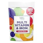 Multivitamin & Iron 360 Tablets | One A Day Formulation for Men Or Women | UK Manufactured | Immune Defence: Vitamin C D & B6 Supports Immune System