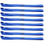 XSTRAP Standard 8PCS Soft Loop Tie-Down Straps 1-1/16 x 18 inches - 3600LB Breaking Strength, Loops for Securing Trailering of Bikes, ATV, UTV, Motorcycles, Scooters, Dirt Bikes, Lawn Equipment, Blue