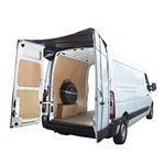 UK Custom Covers To Fit Nissan NV400 (2010-2021) Tailored Rear Barn Door Awning Cover (Black) - BDC615BAD3