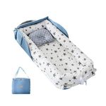 KWJNH Baby Lounger for newborn Breathable Soft Baby Nest Cover Co Sleeper For Baby Floor Reversib 0-24 Months,Toddler Lounger Baby