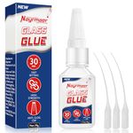 Nayrmaer Glass Glue Strong Clear, 30g Super Glue for Glass, Waterproof Glass Glue for Craft, Jewelry, Acrylic, Mirror, etc.