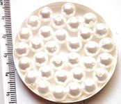 Get-Set-Go! 300PCs Creamy White Color Round Pearl/Moti Beads for Jewelry Making (8mm-CreamyWhite)