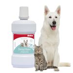 Dear Pet Dental Water for Dogs & Cats | Apple Flavor | Oral Care Solution | Fresh Breath | Reduces Plaque & Tartar | Pet Mouthwash | Safe Formula | Easy to Use | 300ml Vet Recommended