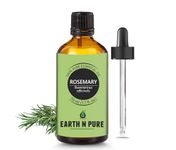 Earth N Pure Rosemary Essential Oil for Hair Growth, Natural & Therapeutic Grade with Glass Dropper - 50 ml