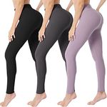 VALANDY High Waist Leggings for Women Buttery Soft Elastic Opaque Tummy Control Leggings, Plus Size Workout Gym Yoga Stretchy Pants