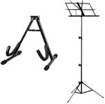 MUSTANG NOTATION STAND/BOOK STAND WITH GUITAR FLOOR STAND COMBO