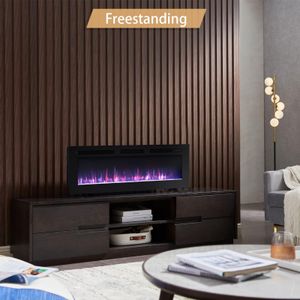 FlameKo Wilton 50" Electric Fireplace – Wall Mounted Heater