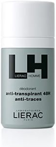 Lierac Homme Deodorante Anti-traspirante 48h e Anti-traccia, per Tutti i Tipi di pelle anche Sensibile, Formato da 50 ml