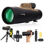 Fetch Falcon 10-30X50 FMC HD Spotting Scope(Third Generation Zoom Angled Eyepiece, Waterproof Long Range Spotting) with Metal Tripod and Carry Bag (10-30X50)