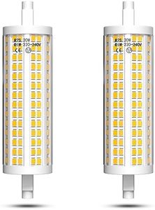 Bonlux R7S LED 118mm 20W Dimmerabile Lampadina Lineare J118 Lampade Attacco Alogene, Equivalente 200W Lampada Alogena, Bianco Calda 2700K, 2200LM, AC220-240V, Confezione da 2