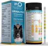 life2O 10-Parameter Cat & Dog Urine Test Strips 60ct, Cat & Dog UTI Test Kit, Diabetes Testing for Diabetic Pets, Urinalysis Reagent Strips: Glucose, Specific Gravity, pH, Ketone, Protein & More.