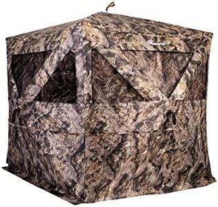 Ameristep Pro Series Thermal Hub Blind | 4 Person Insulated Hunting Blind Designed for Cold Weather in Mossy Oak Elements Terra, AMEBF1009, One Size