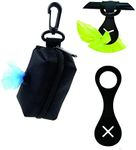 Juscuca Dog Poop Bag Dispenser, Pet Dog Waste Bag Dispenser, Dog Poop bag Holder, Leash Dispenser for Dog Waste Bags, Black