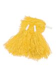 12 Pack Cheerleading Pom Poms Sports Dance Cheer Plastic Pom Pom for Sports Team Spirit Cheering (Yellow)