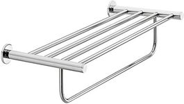 Gedotec Wall-mounted double towel rack Chrome-plated towel rack - H3206 | Length 628 mm | Anti-rust round hanger, finish - towel rack - 1 piece