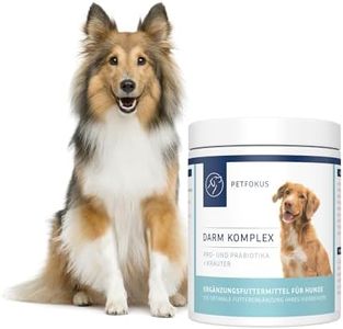 PetFokus Darm Komplex für Hunde - Unterstützung der Verdauung, entzündungshemmend, Gelenkgesundheit und Gewichtskontrolle, ergänzend zur Nass-, Trocken- oder Rohfütterung - in Deutschland produziert